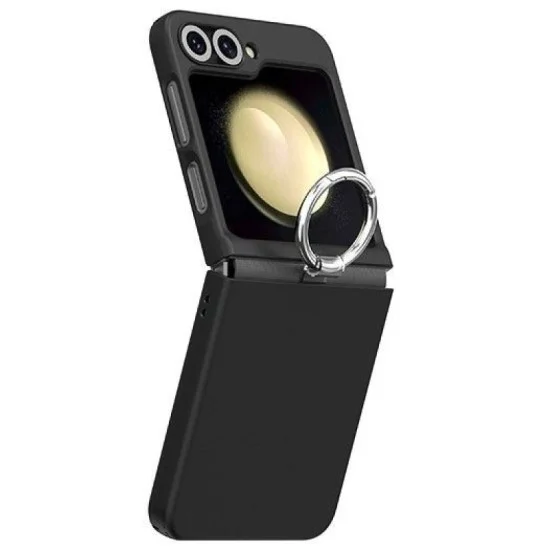 Cover Samsung Z Flip 6 Aero Flex Case Finger Ring Holder Araree - Black
